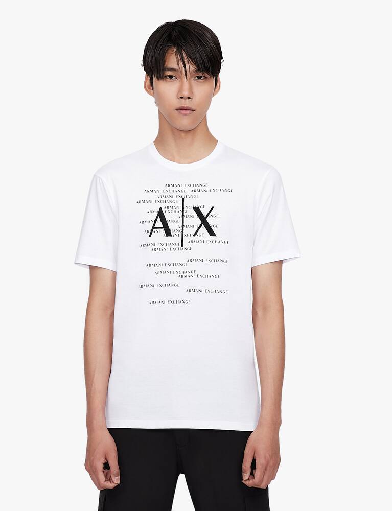 rinascente Armani Exchange Ax repeated staggered t-shirt