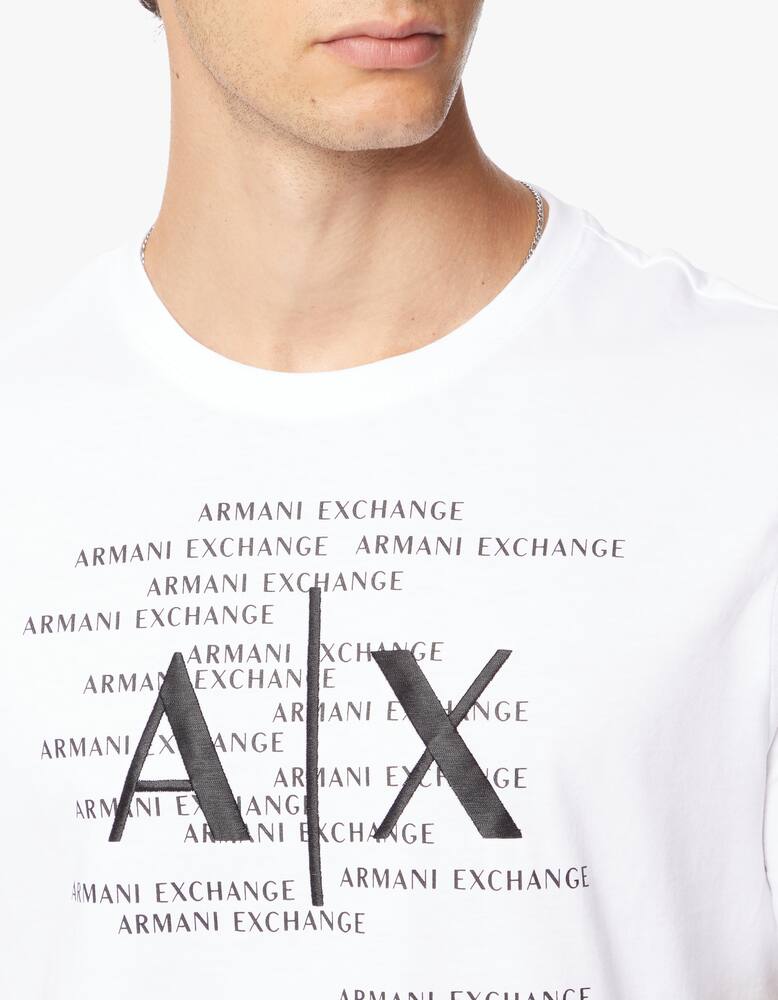 rinascente Armani Exchange Ax repeated staggered t-shirt