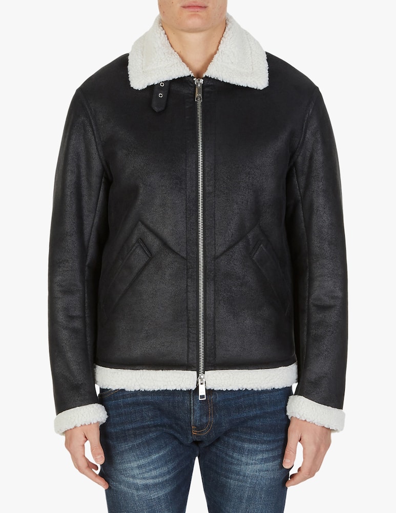 rinascente Armani Exchange Eco sheepskin jacket