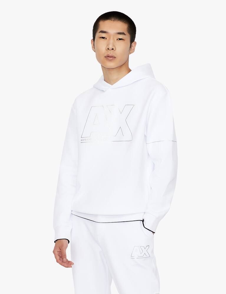 rinascente Armani Exchange Ax silver hoodie