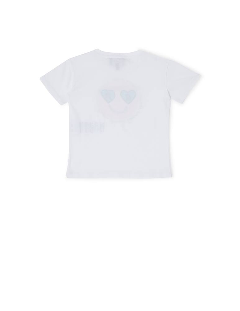 rinascente Emporio Armani T-shirt in cotone con smile e patch logo
