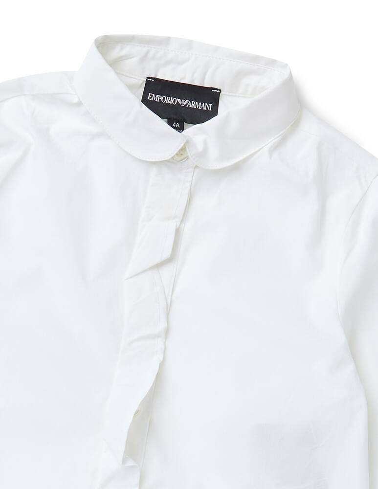 Emporio Armani Camicia in cotone con volant - immagine 2 Emporio Armani Camicia in cotone con volant - immagine 2