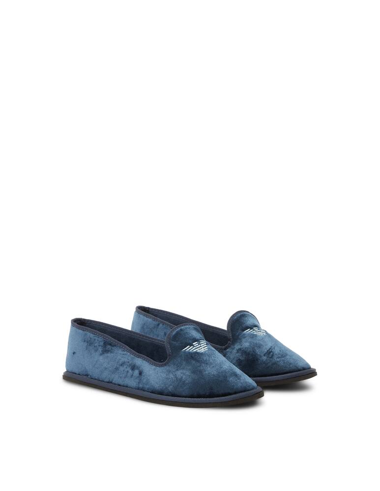 Emporio Armani Pantofole in velluto - immagine 2