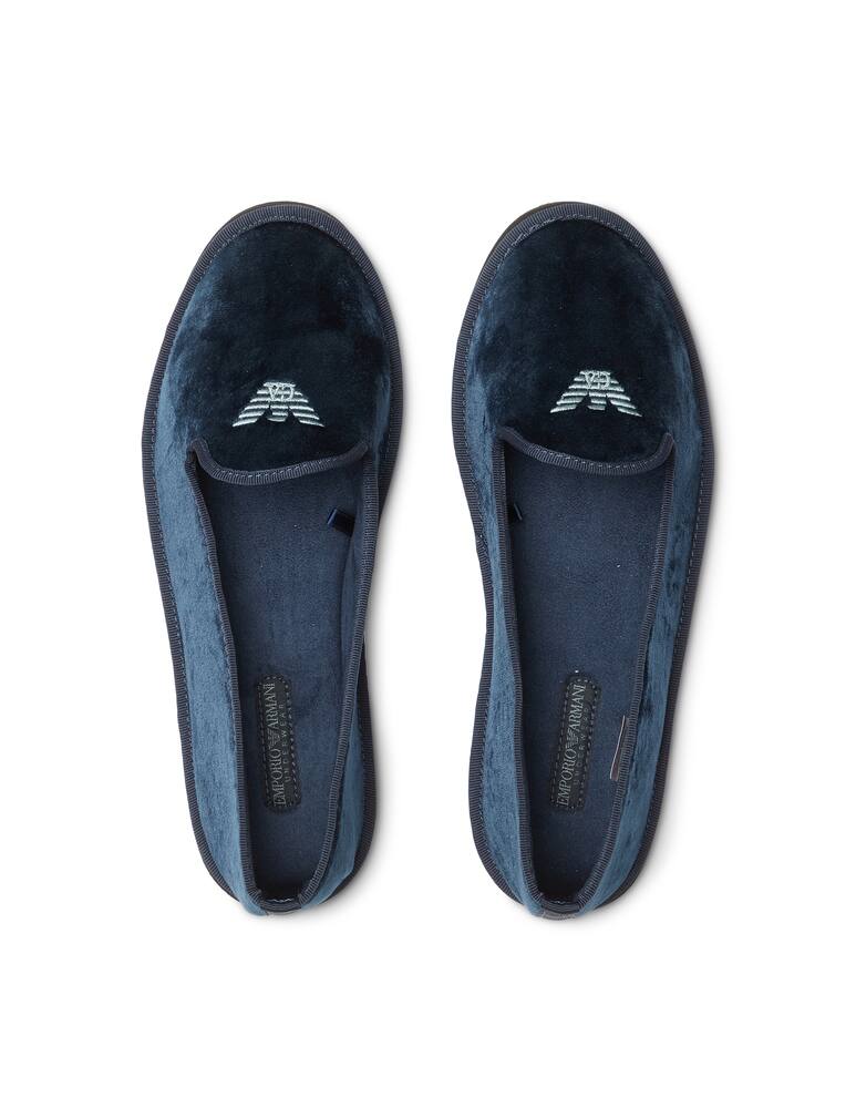 Emporio Armani Pantofole in velluto - immagine 3
