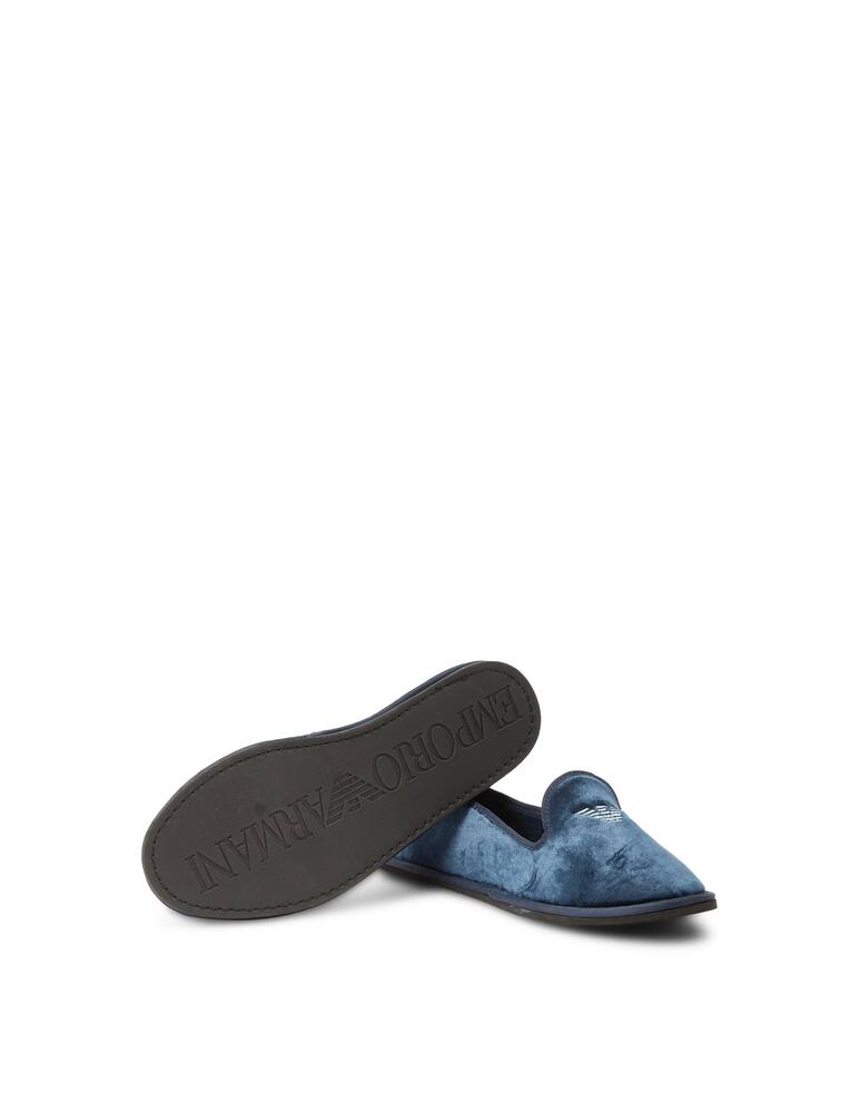 Emporio Armani Pantofole in velluto - immagine 5