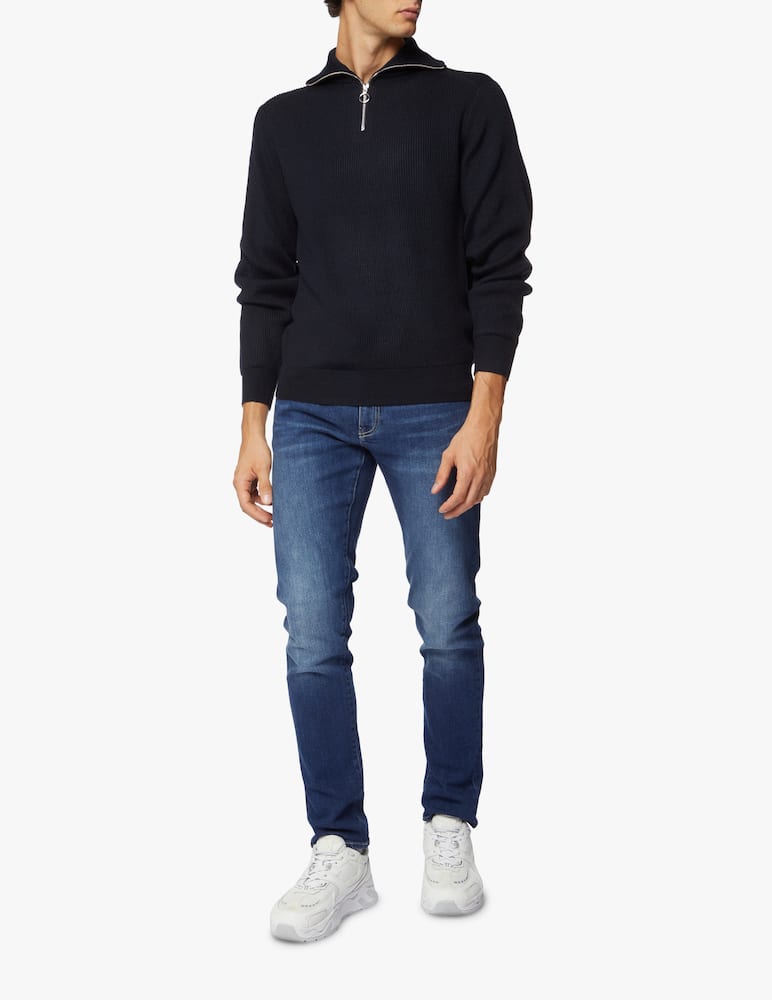 rinascente Armani Exchange Half zip ribbed jumper