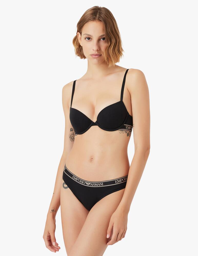 rinascente Emporio Armani Cotton brazilian slips 2 pack