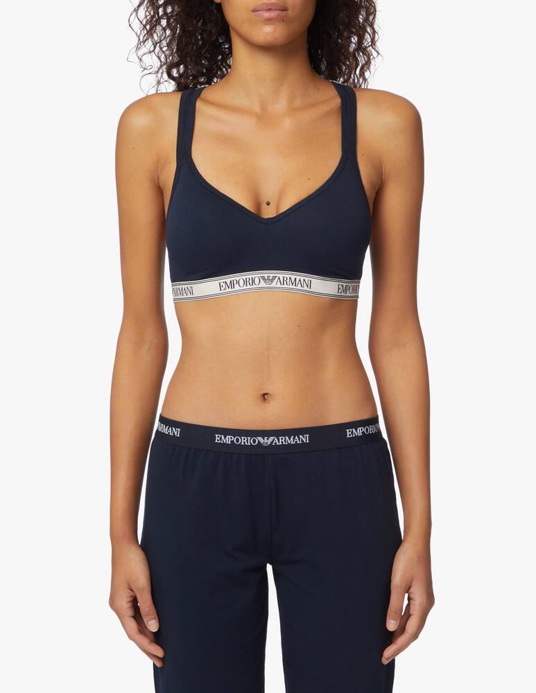 rinascente Emporio Armani Bralette in cotone con imbottitura