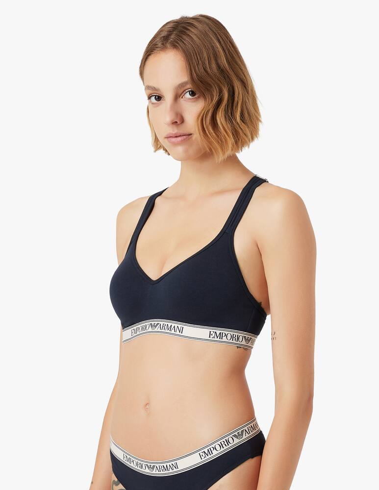 rinascente Emporio Armani Bralette in cotone con imbottitura