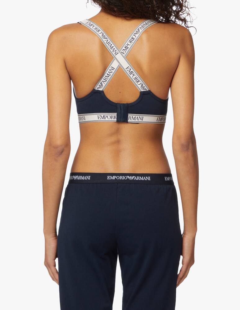 rinascente Emporio Armani Bralette in cotone con imbottitura