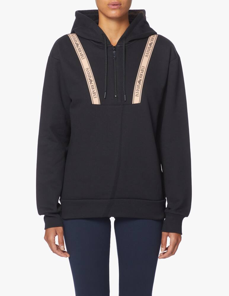 rinascente Emporio Armani Felpa con cappuccio in misto cotone