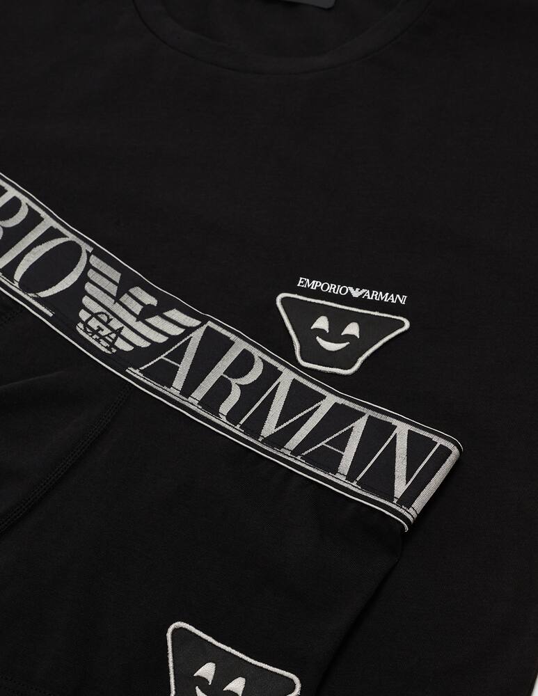 rinascente Emporio Armani T-shirt e boxer xmas emoji