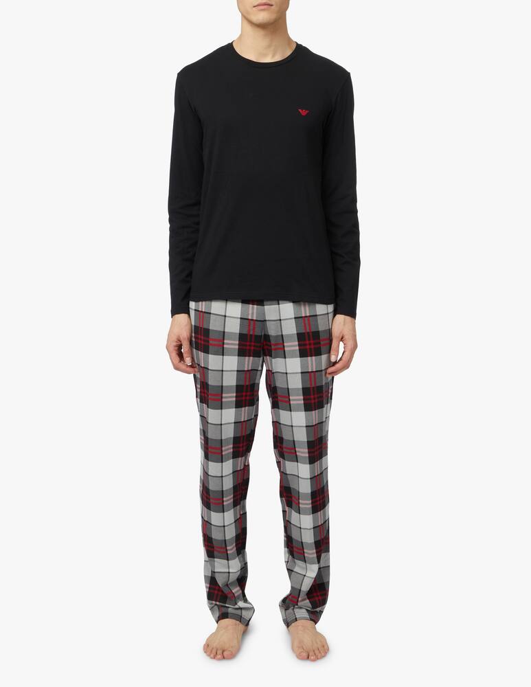 rinascente Emporio Armani Scottish motif long pyjamas