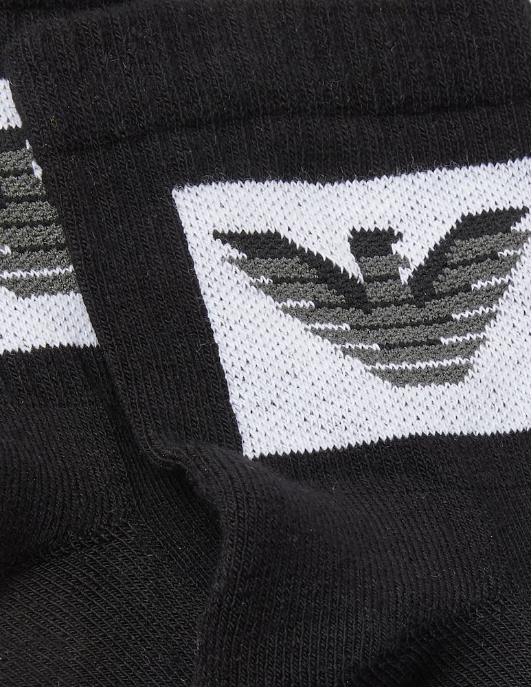 rinascente Emporio Armani Set 2 paia calze corte big eagle