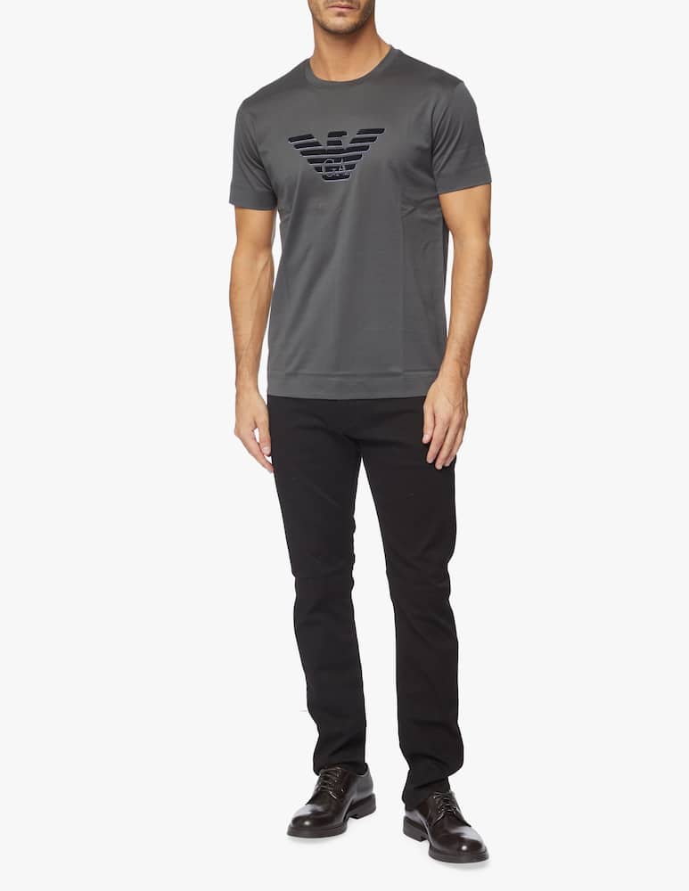 rinascente Emporio Armani Maglietta girocollo aquila ciniglia