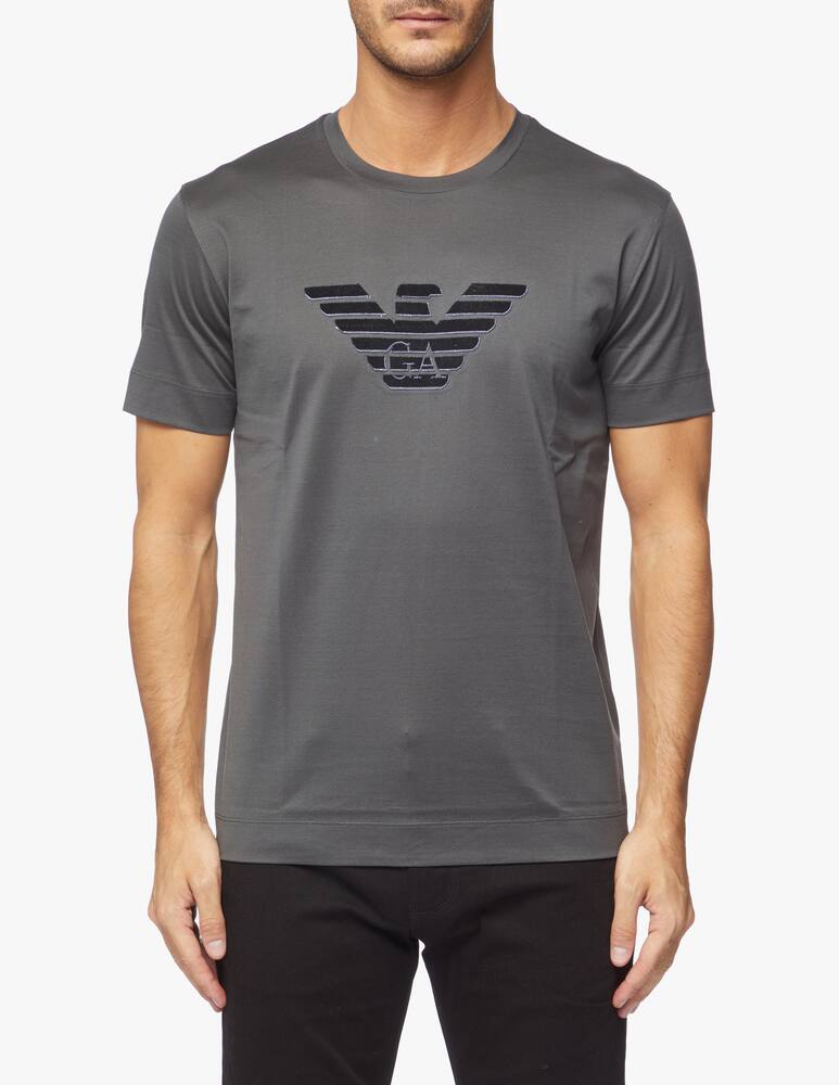 rinascente Emporio Armani Maglietta girocollo aquila ciniglia