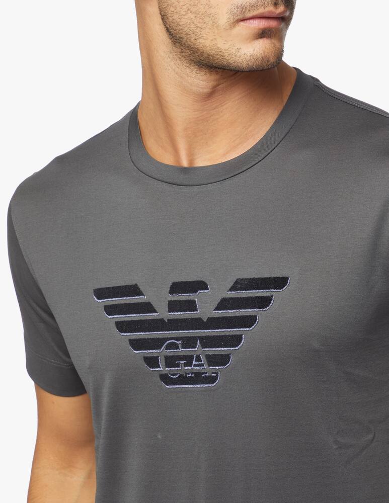 rinascente Emporio Armani Maglietta girocollo aquila ciniglia