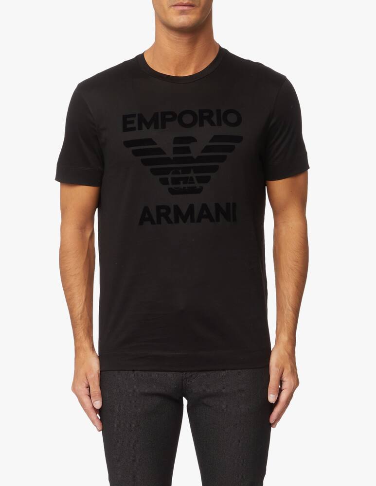 rinascente Emporio Armani Flock logo t-shirt
