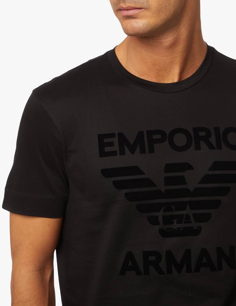 rinascente Emporio Armani Flock logo t-shirt