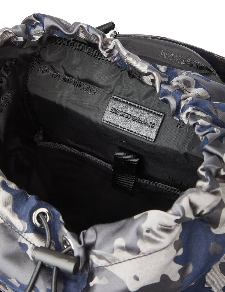 rinascente Emporio Armani Jacquard camo backpack