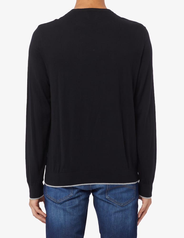 rinascente Armani Exchange Maglia girocollo in cotone e cashmere