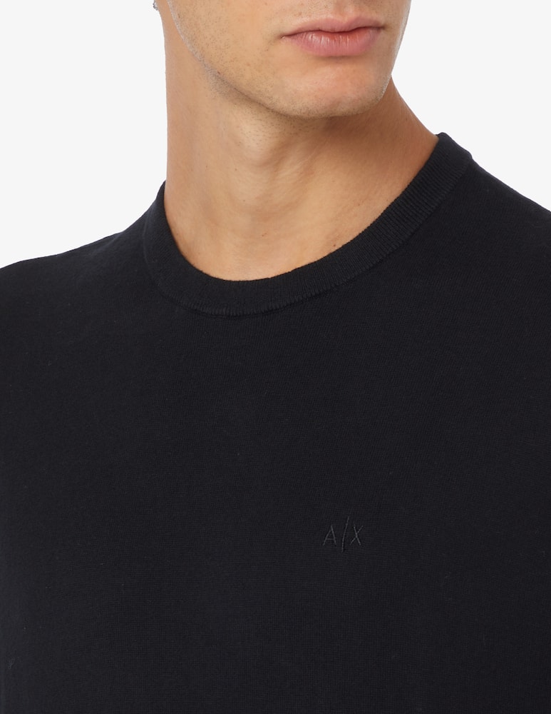 rinascente Armani Exchange Maglia girocollo in cotone e cashmere