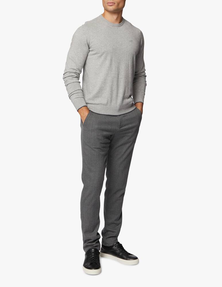 rinascente Armani Exchange Cotton cashmere roundneck jumper - Grey