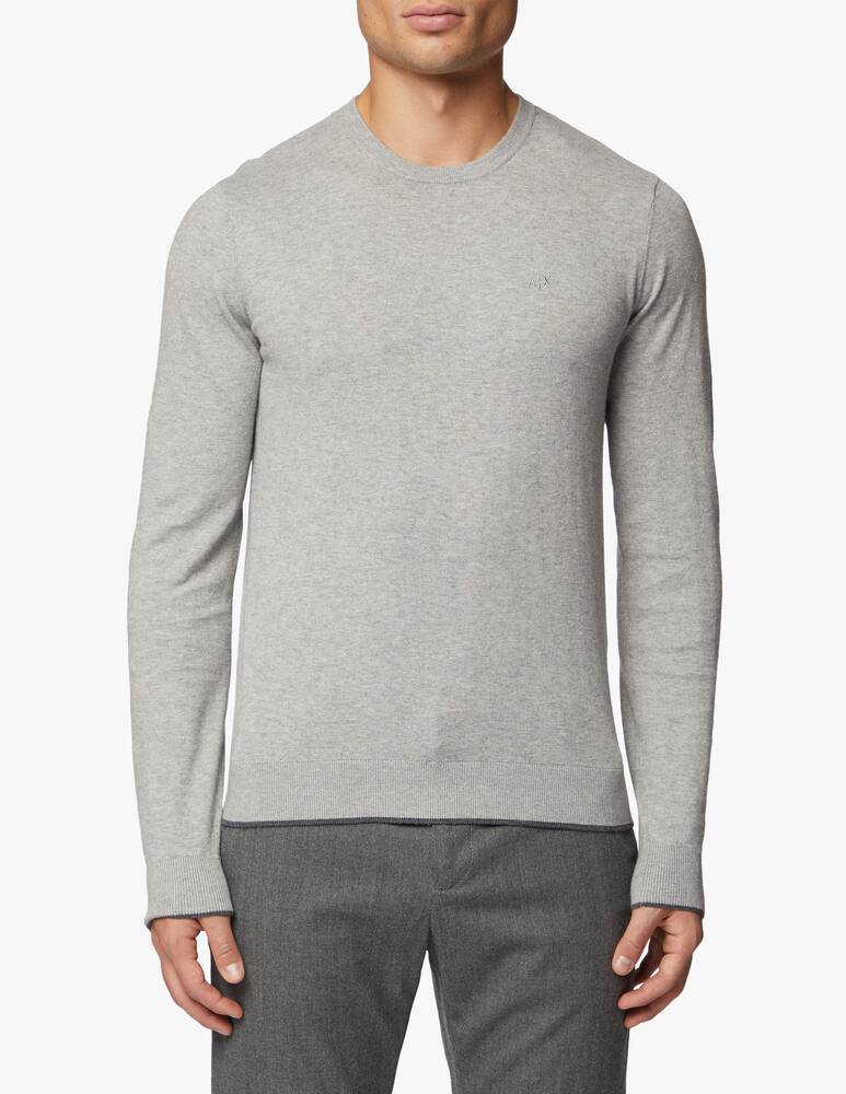 rinascente Armani Exchange Cotton cashmere roundneck jumper - Grey