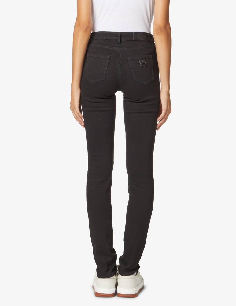 Armani Exchange Jeans a sigaretta con vita alta - nero - immagine 3 Armani Exchange Jeans a sigaretta con vita alta - nero - immagine 3