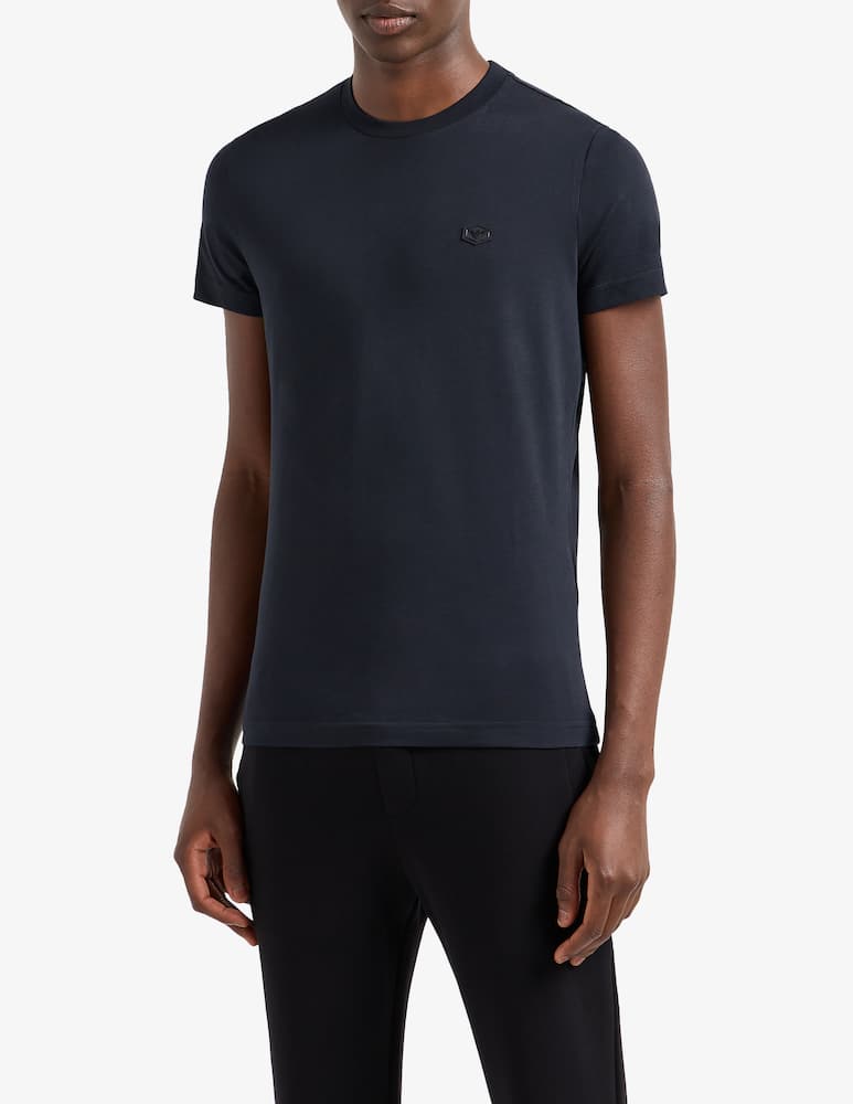 Emporio Armani Maglietta maniche corte box logo - immagine 1 Emporio Armani Maglietta maniche corte box logo - immagine 1