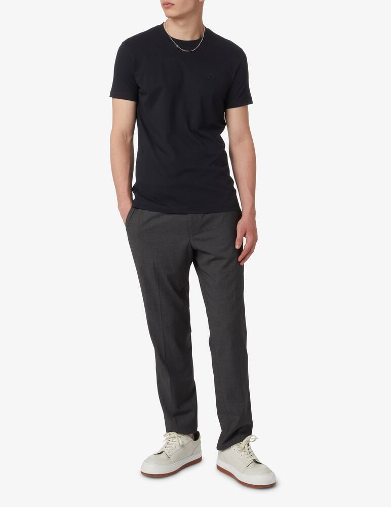 rinascente Emporio Armani Supima small logo t-shirt - Blue