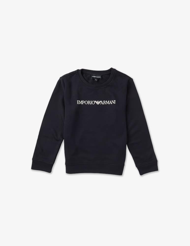 Emporio Armani Felpa girocollo con logo - immagine 1 Emporio Armani Felpa girocollo con logo - immagine 1
