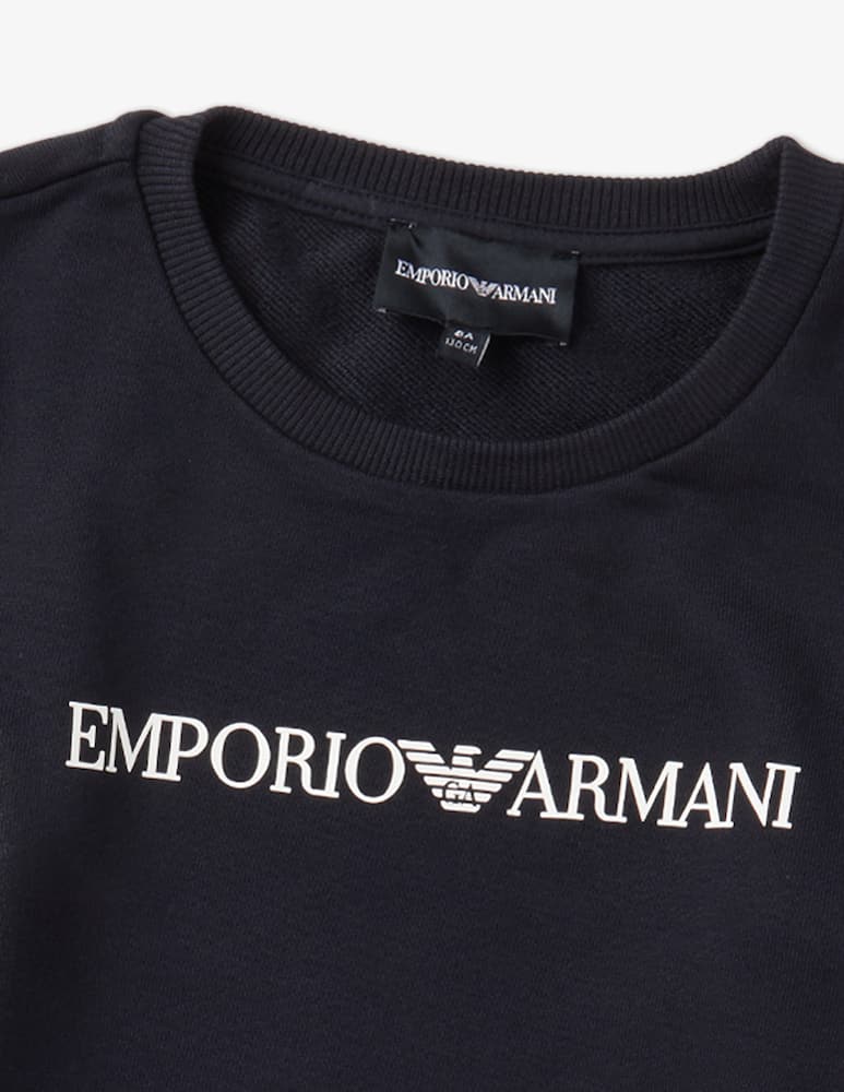 Emporio Armani Felpa girocollo con logo - immagine 2 Emporio Armani Felpa girocollo con logo - immagine 2