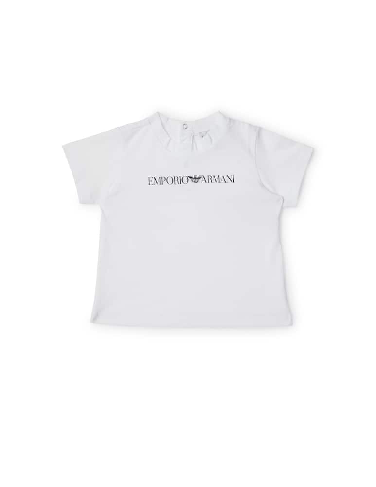 Emporio Armani Maglietta girocollo con logo - bianco - immagine 1 Emporio Armani Maglietta girocollo con logo - bianco - immagine 1