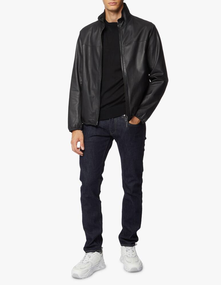 rinascente Emporio Armani Biker leather jacket