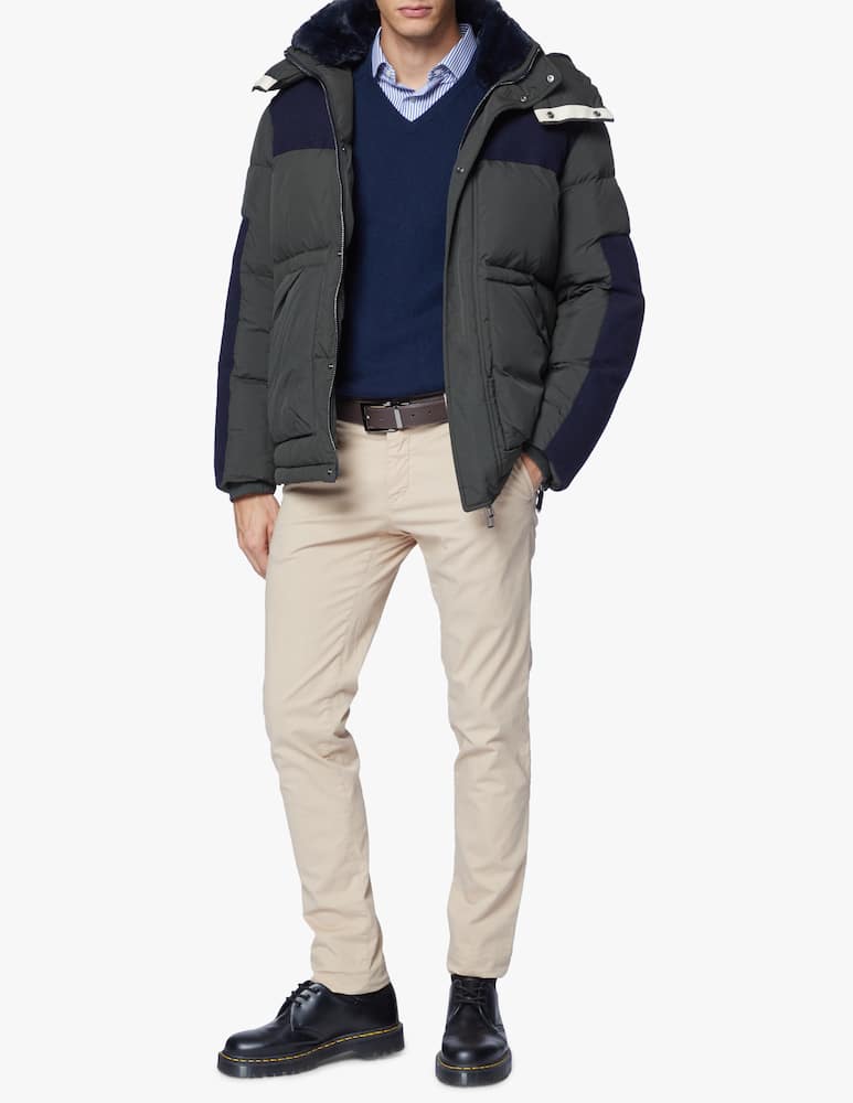 rinascente Emporio Armani Boiled wool details puffer jacket