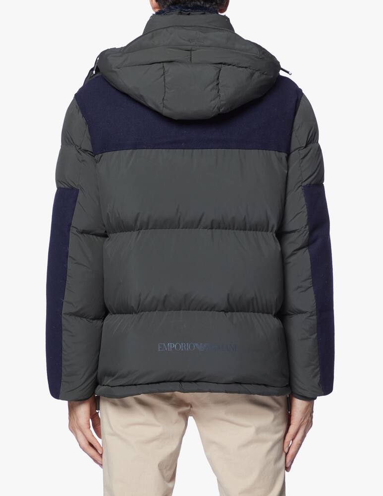 rinascente Emporio Armani Boiled wool details puffer jacket