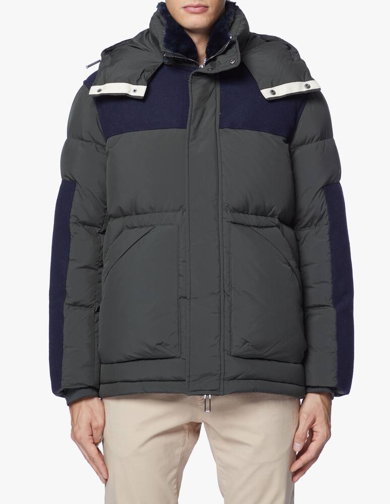 rinascente Emporio Armani Boiled wool details puffer jacket