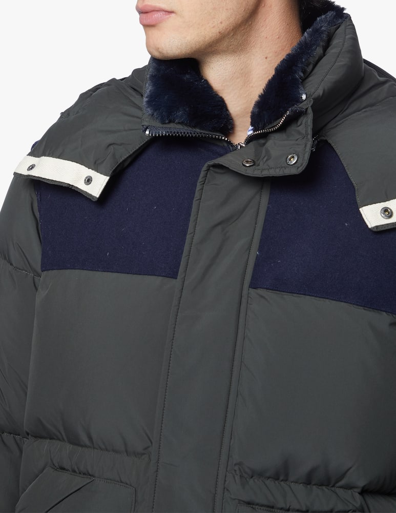 rinascente Emporio Armani Boiled wool details puffer jacket