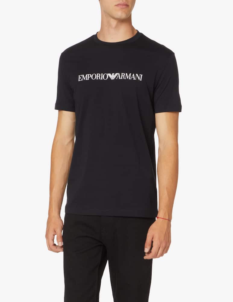 Emporio Armani Maglietta jersey lettering - immagine 1