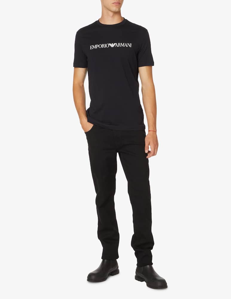 Emporio Armani Maglietta jersey lettering - immagine 2