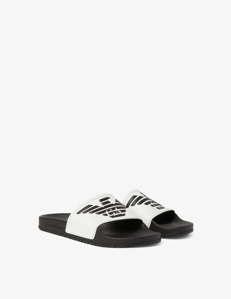 rinascente Emporio Armani Logo slippers 