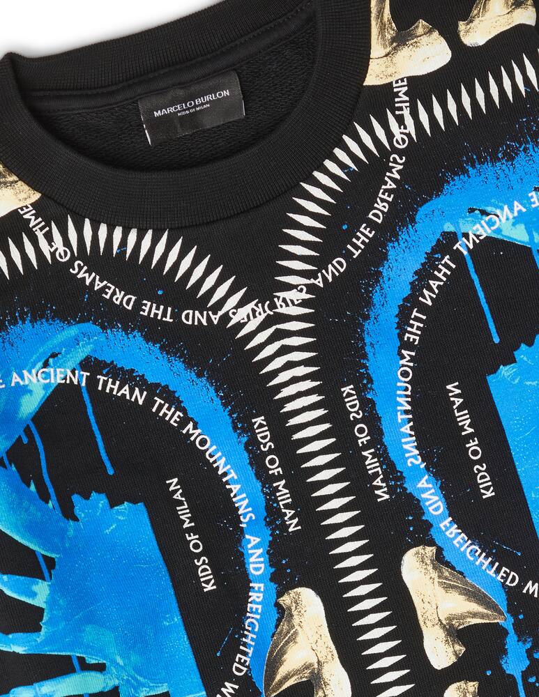 rinascente Marcelo Burlon Felpa girocollo all spray