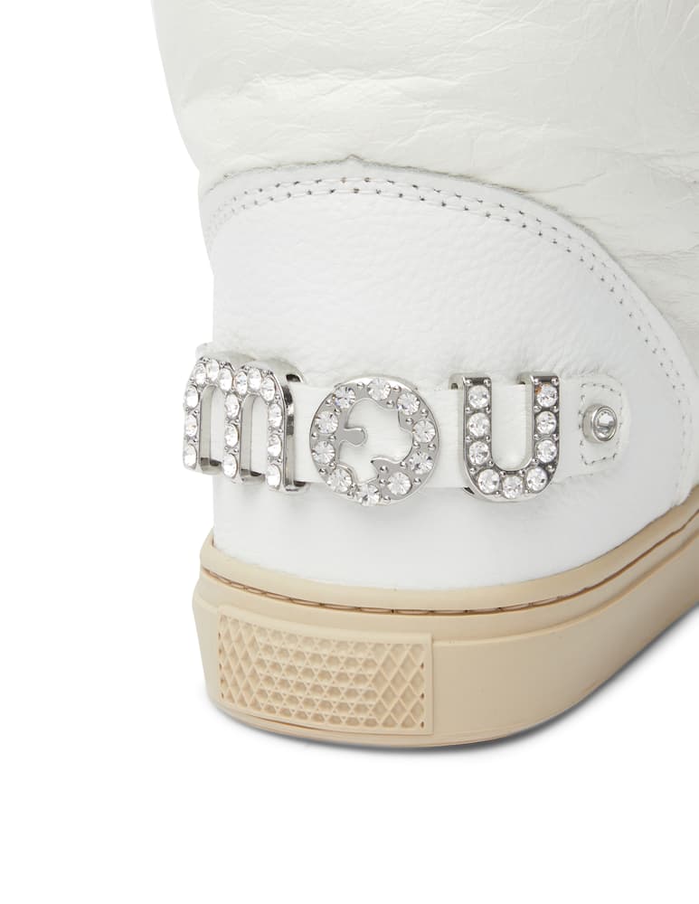 rinascente Mou Eskimo sneakesr with rhinestones logo 
