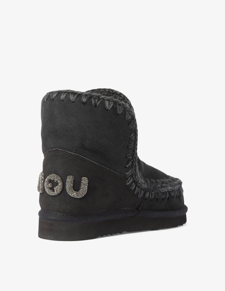 rinascente Mou Eskimo18 suede boots logo glitter