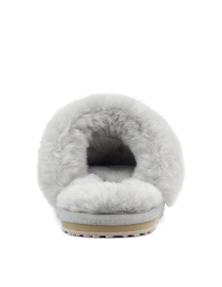 rinascente Mou 2-stripes sheepskin fur slippers