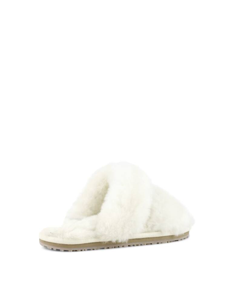 rinascente Mou 2-stripes sheepskin fur slippers