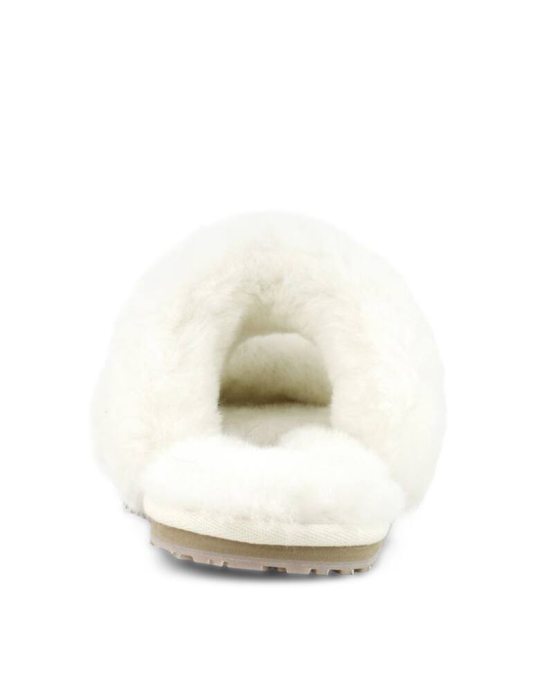 rinascente Mou 2-stripes sheepskin fur slippers