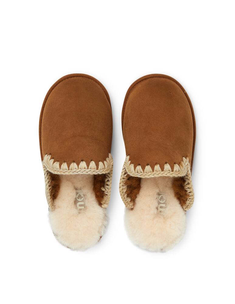 rinascente Mou Slipper Suede Eskimo Stitch