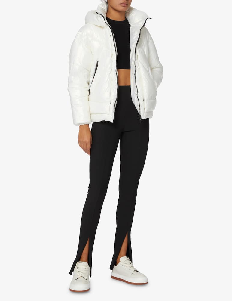 rinascente Canadian Giubbotto piumino crop Eugenie S - Bianco